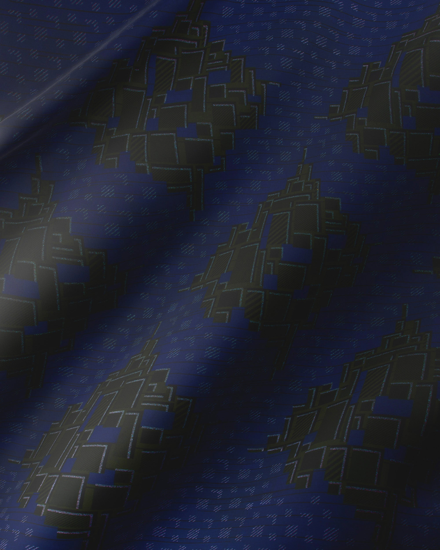 Deep blue fabric subtle geometric sky wax vl03826.176