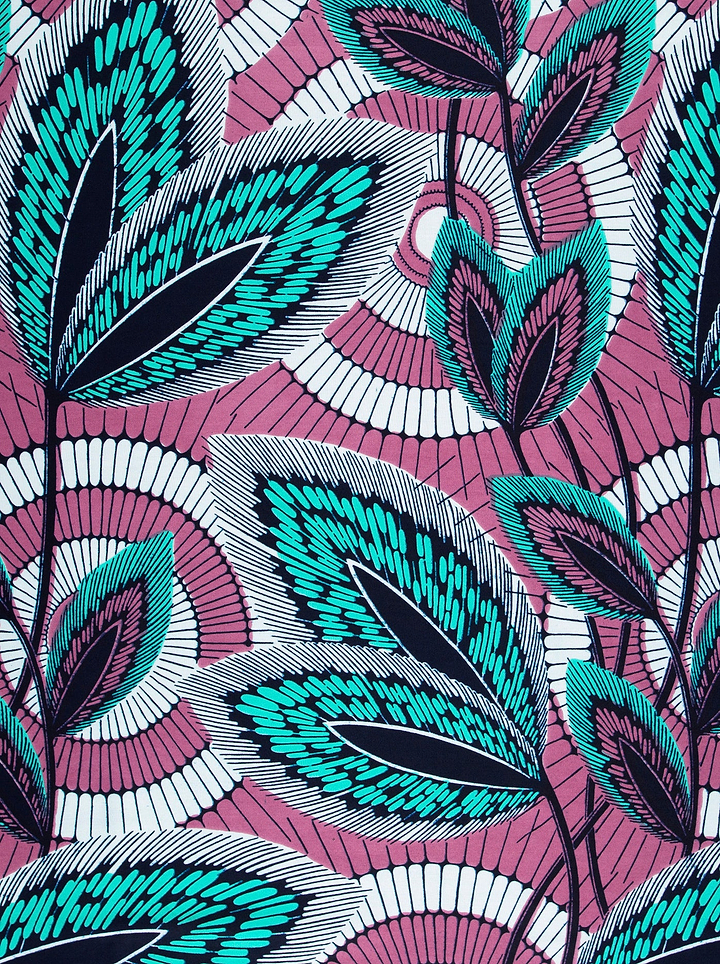 Vibrant african print fabric bold wax hollandais vl03941.011