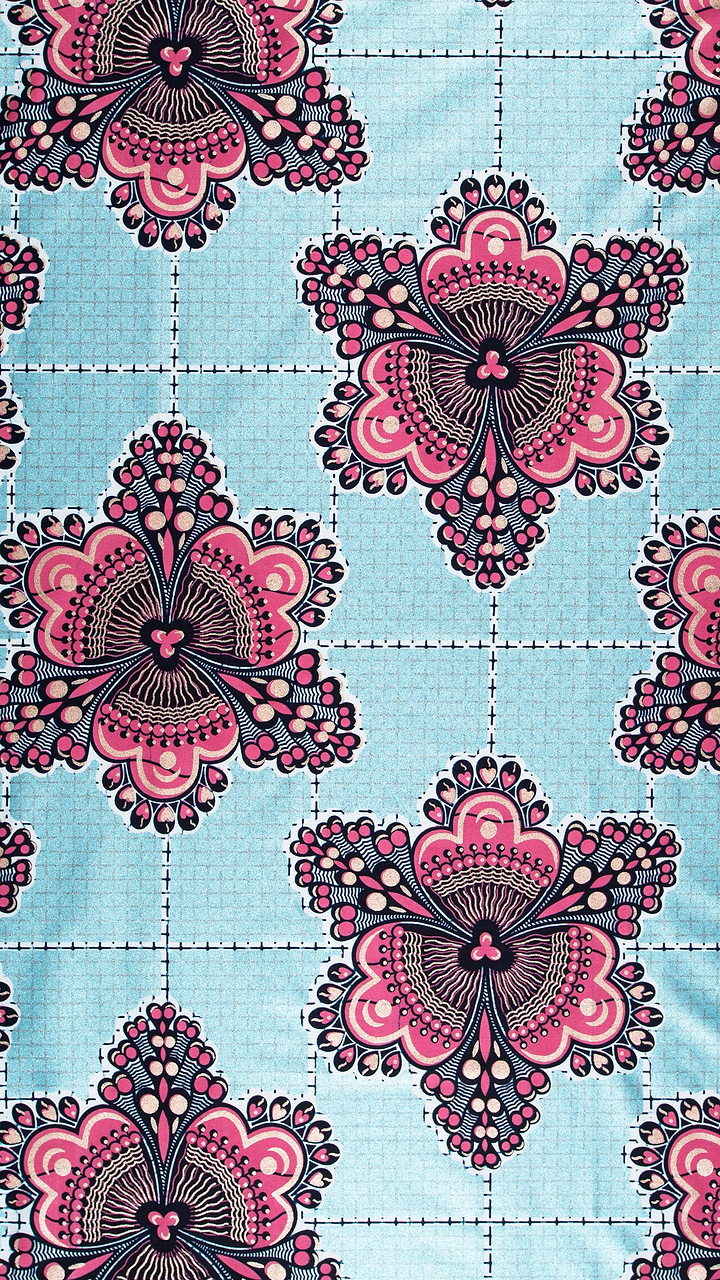 Pink black floral-patterned fabric light wax glitterglam vl04185.018
