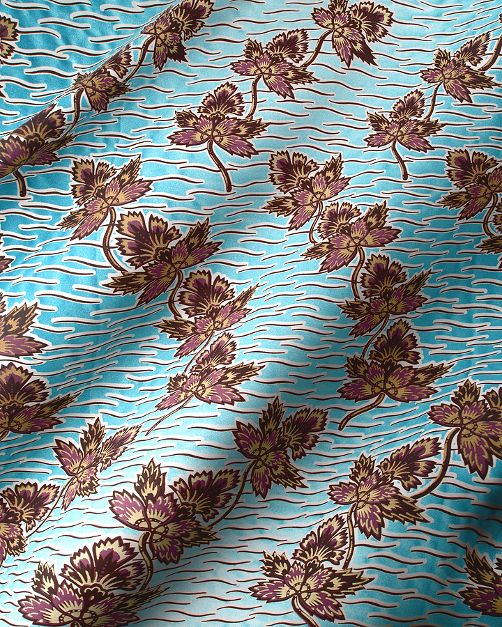 Light blue fabric pattern purple wax glitterglam vl04198.017