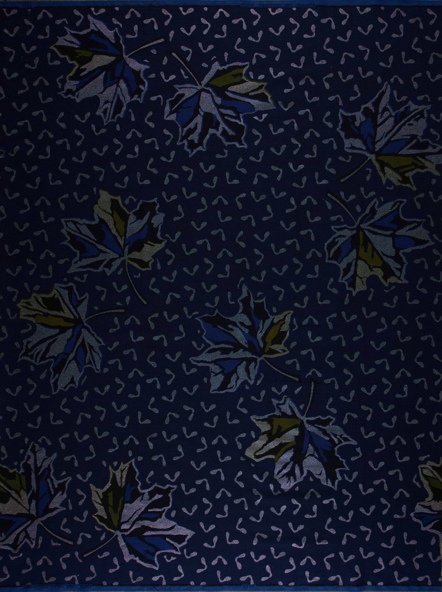 Dark blue fabric pattern stylized sky wax vl04735.094