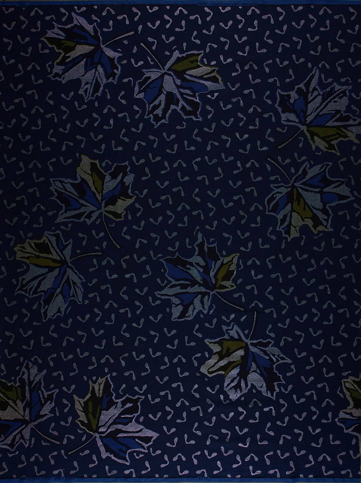 Dark blue fabric pattern stylized sky wax vl04735.094