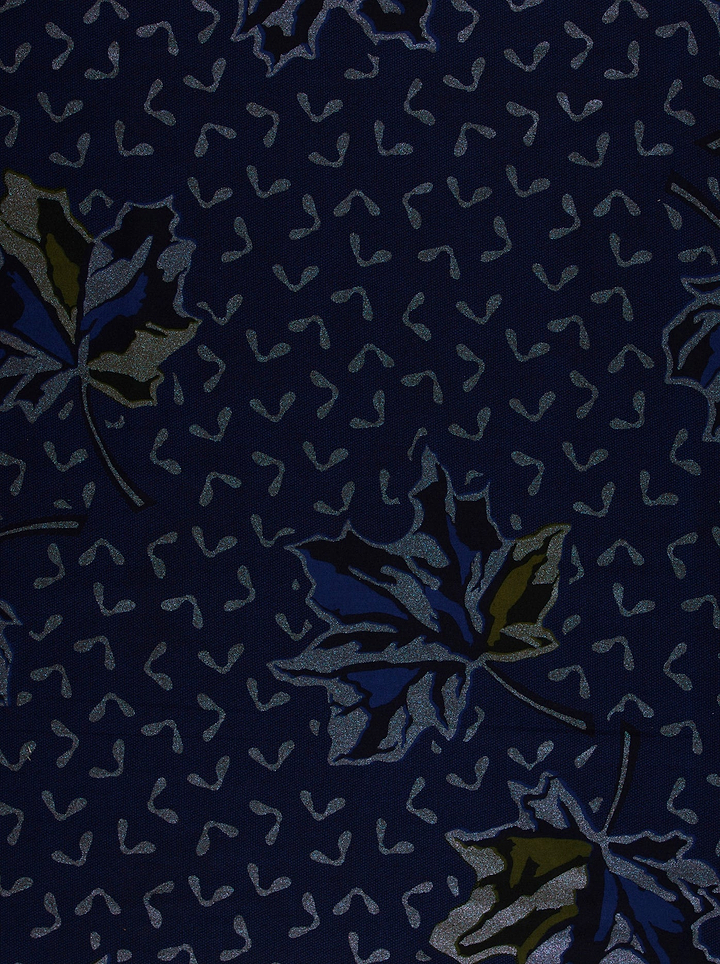 Dark blue fabric pattern stylized sky wax vl04735.094
