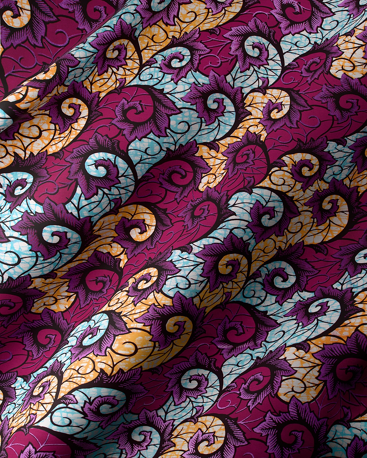 Colorful patterned fabric super-wax vl04860.022
