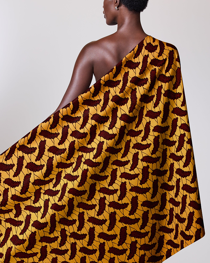 Wax Hollandais | VL08094.112 | Ashanti Chair, Opaka Leaf, V 12