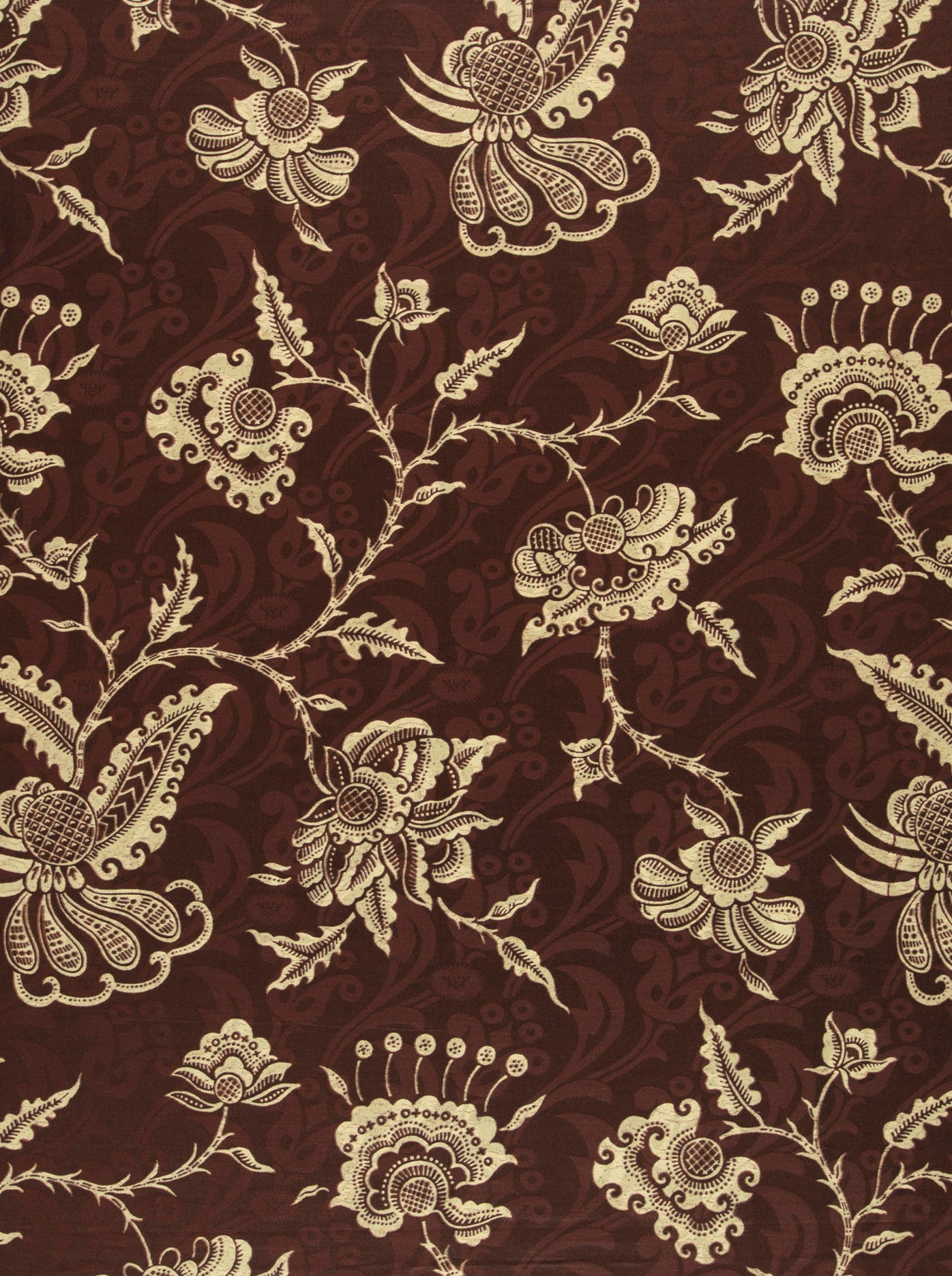 Dark brown fabric adorned intricate wax hollandais vl08473.007