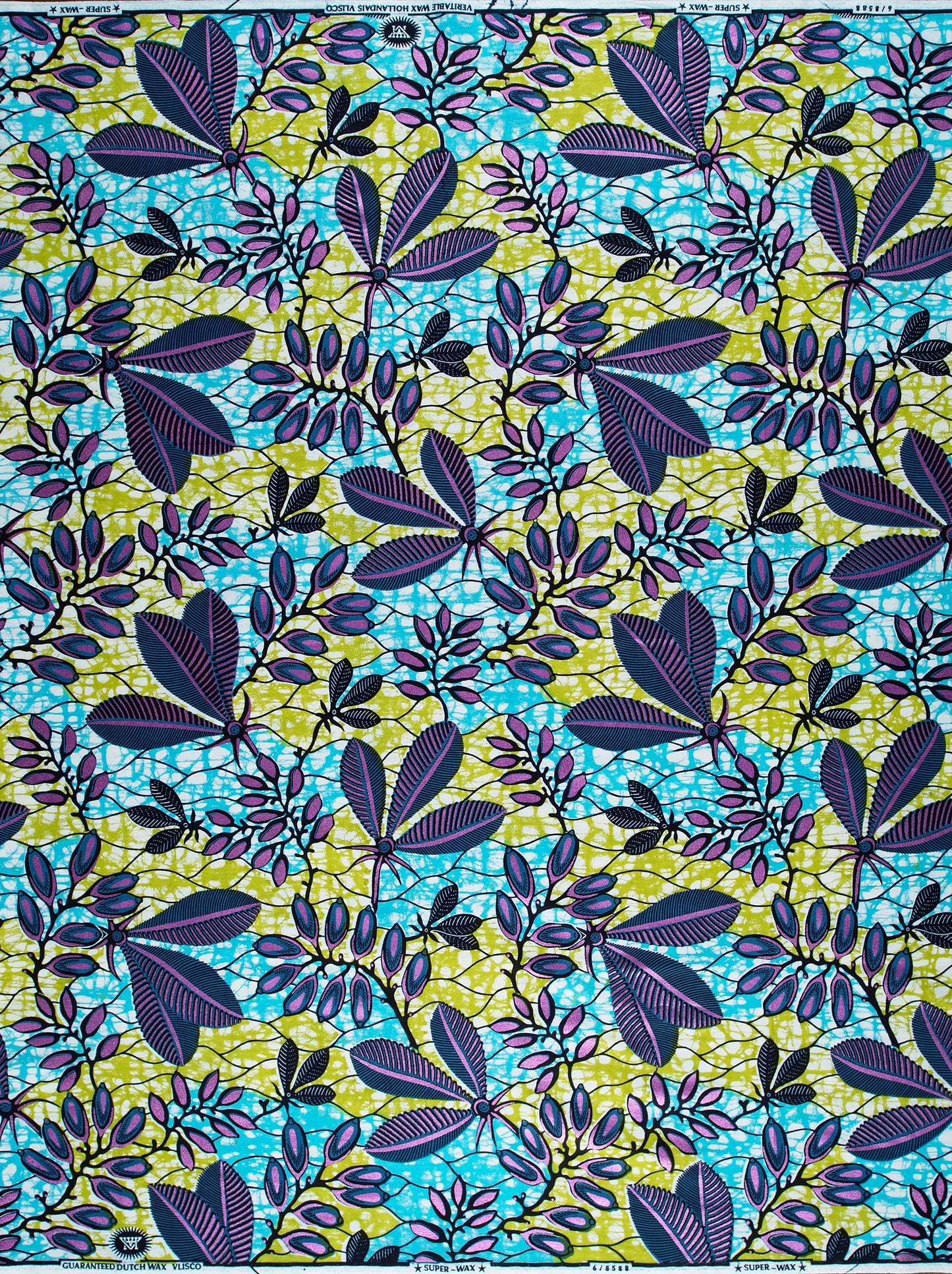 Vibrant african print fabric bold super-wax vl08588.009