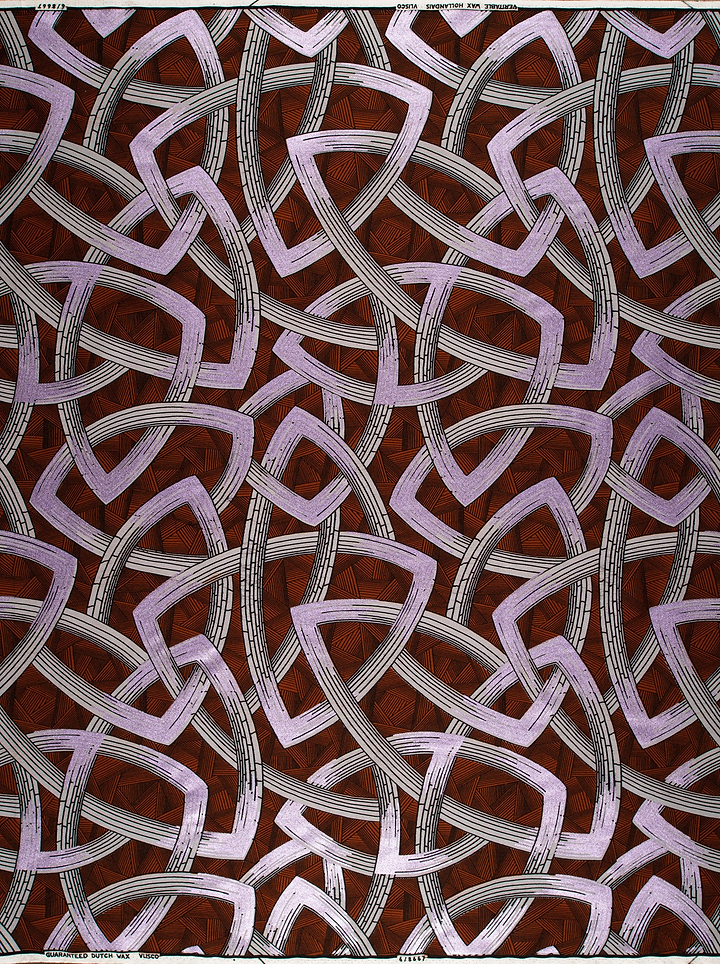 Fabric features intricate geometric pattern wax hollandais vl08667.009