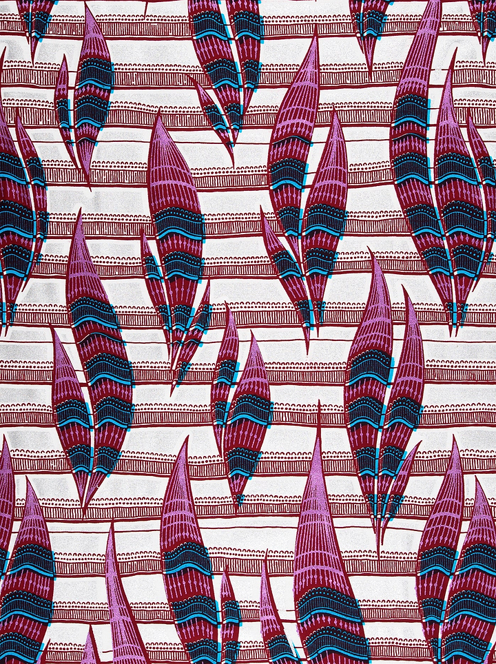 Vibrant magenta teal striped sailboat wax glitterglam vl08792.019