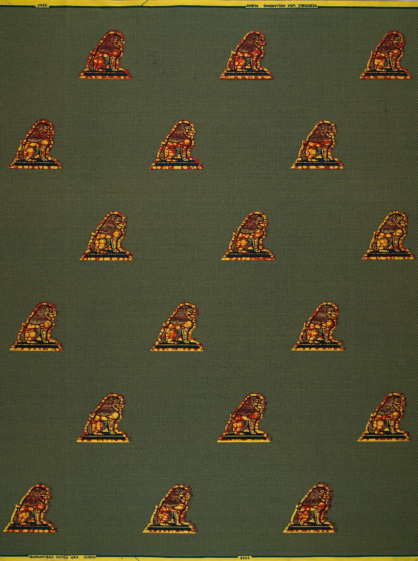 Wax Hollandais | VL08863.079 | Je suis assis à ma porte, Lion de Juda, Tête de Lion, La Force