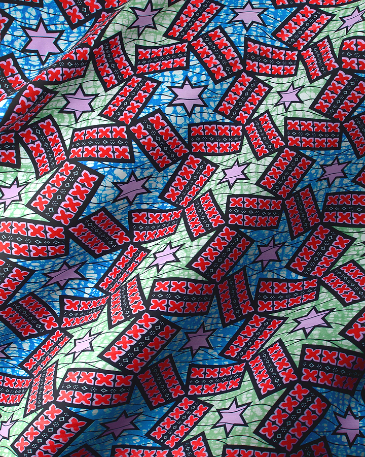 Vibrant african print fabric bold super-wax vl09049.025