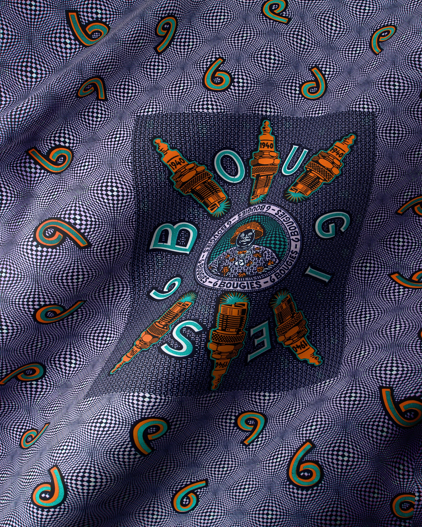Wax Hollandais | VL0H313.153 | Blue Embellished