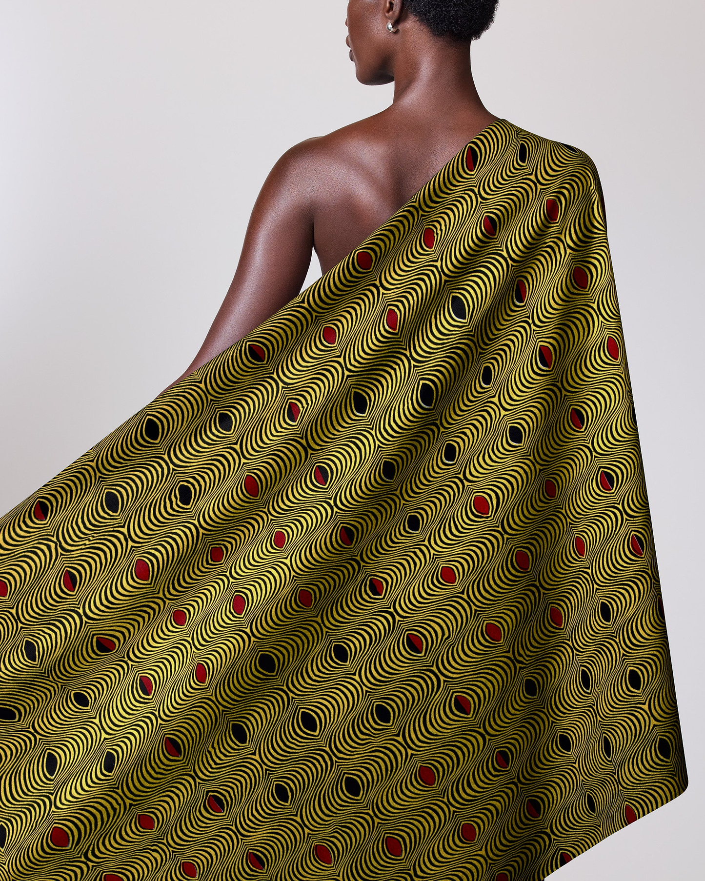African print fabric draped person wax hollandais vl0h516.125