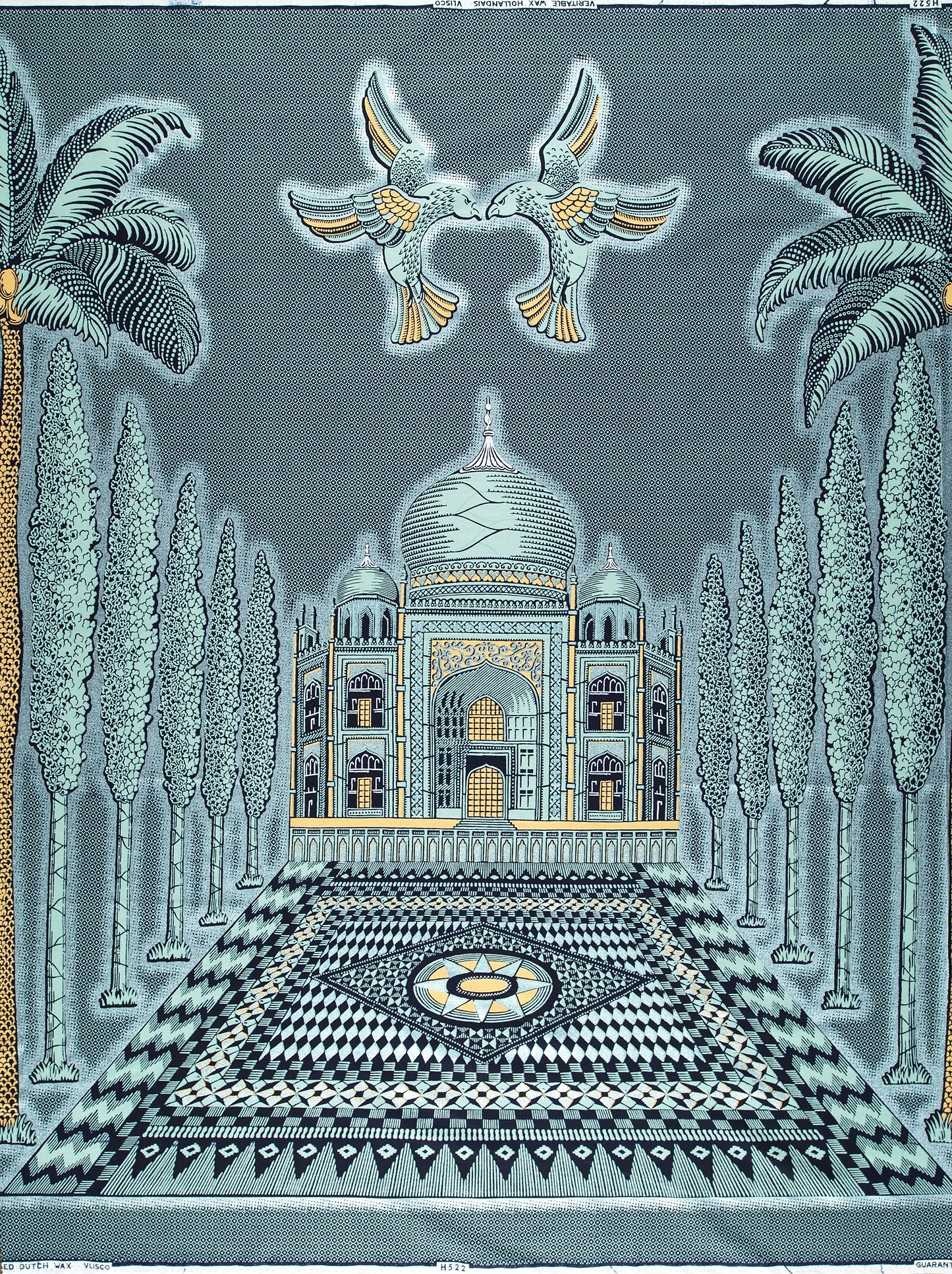Wax Hollandais | VL0H522.148 | Pastel Blue Embellished