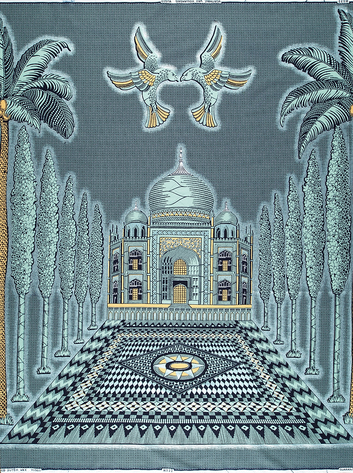 Wax Hollandais | VL0H522.148 | Pastel Blue Embellished
