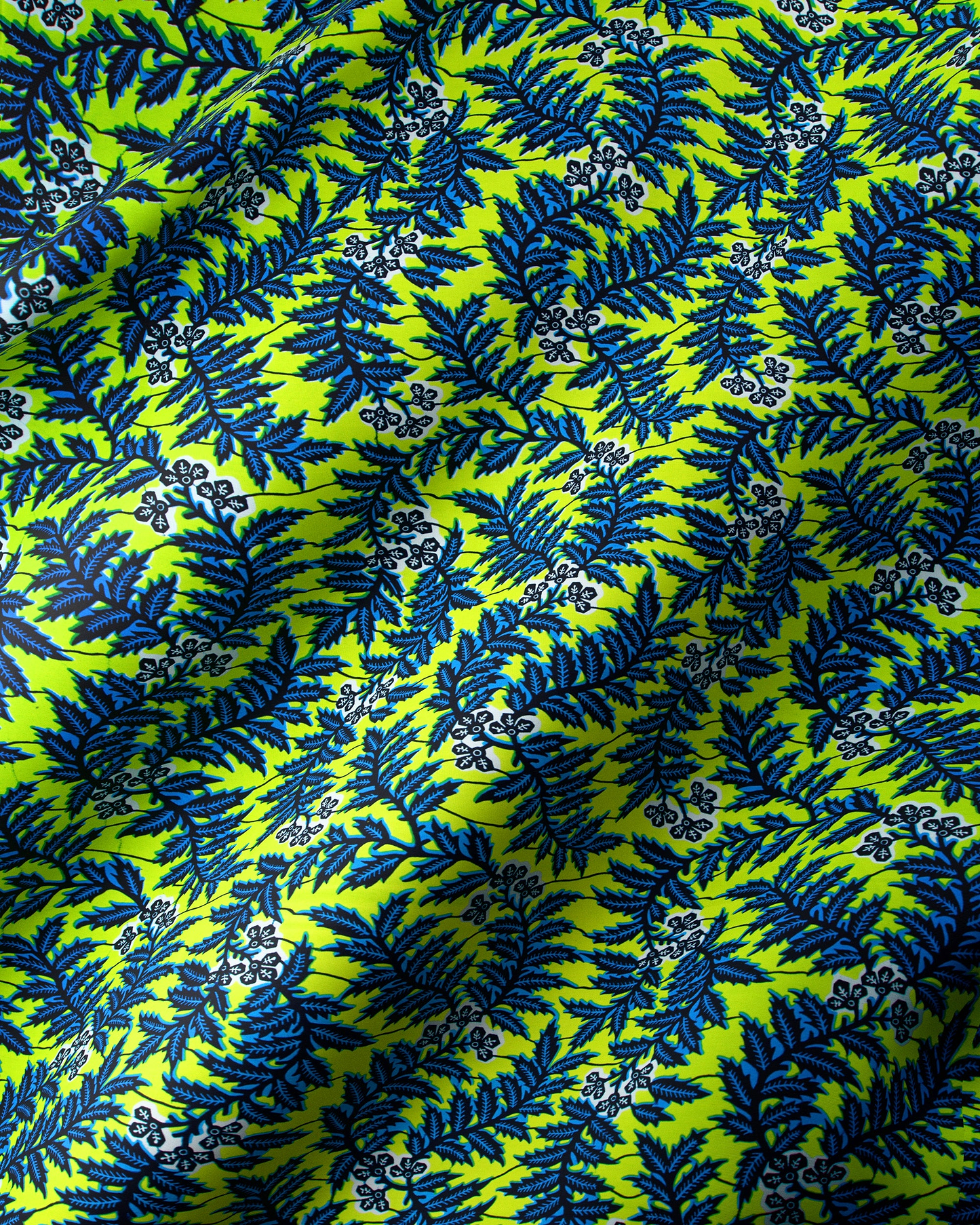 Vibrant lime green fabric bold wax hollandais vl0h877.009