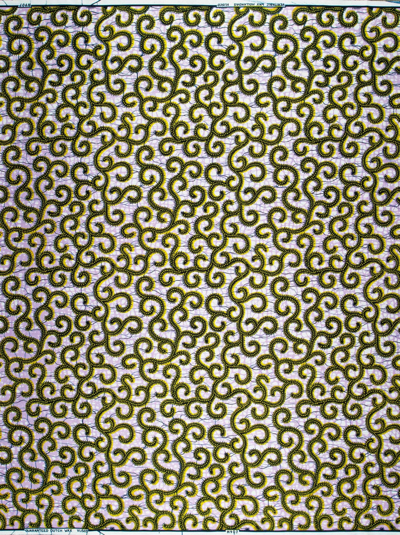 Vibrant yellow black patterns adorn wax hollandais vl0h907.239
