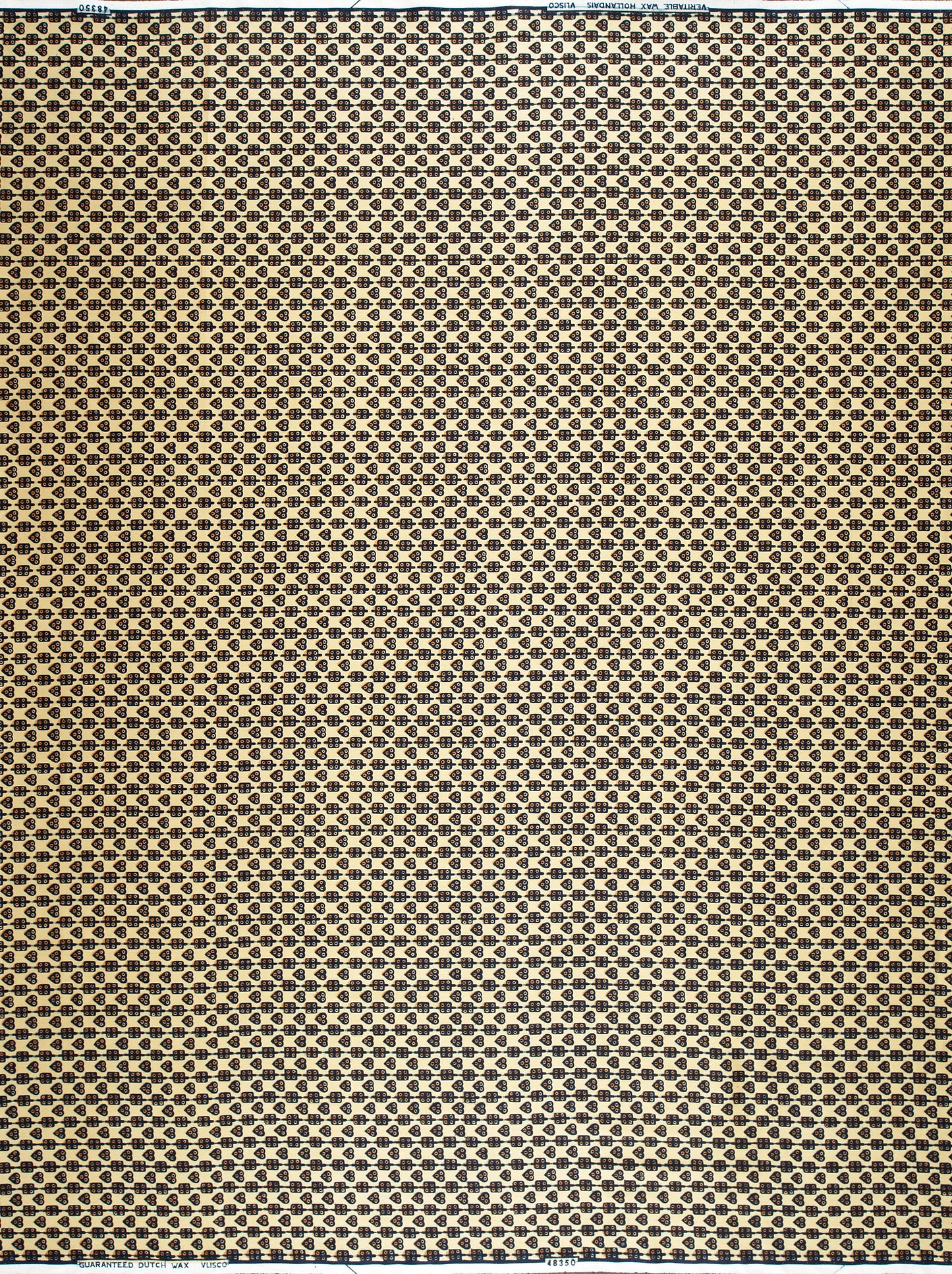 Wax Hollandais | VL48350.033 | Cowrie, Heart and dice, White corn