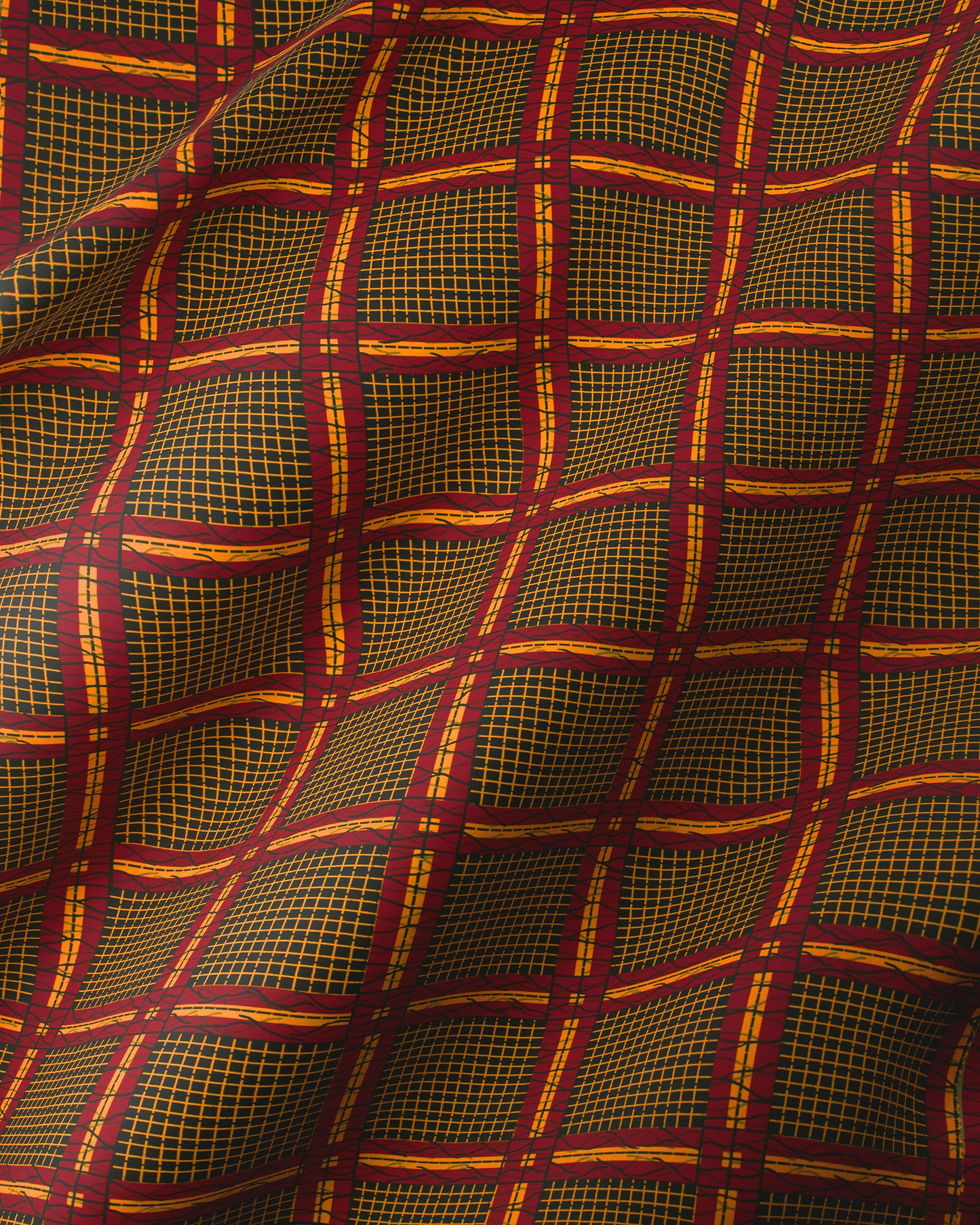 Woven plaid fabric wax hollandais vl49150.057