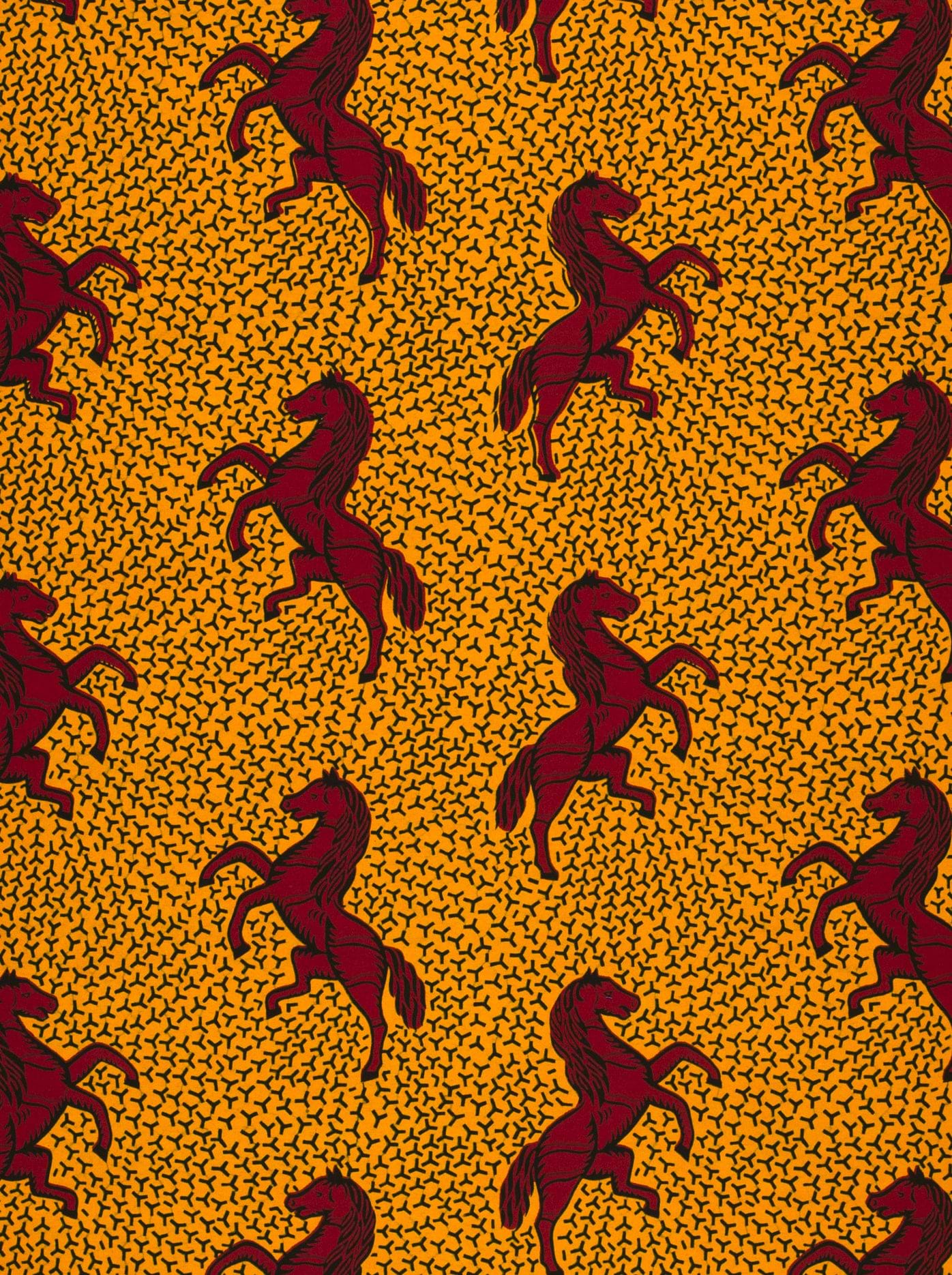 Horse pattern fabric wax hollandais vl53500.112