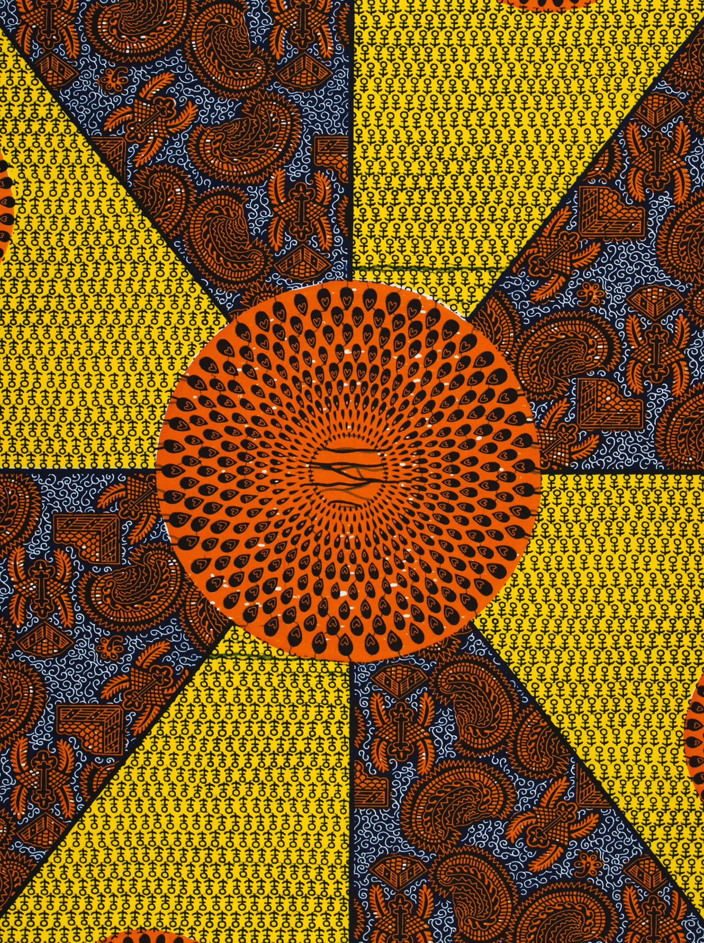 Vibrant african wax print fabric wax hollandais vl55650.106