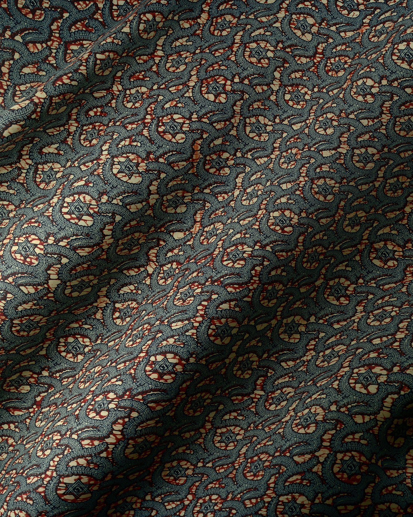 Wax Hollandais | VL69600.185 | Ukpaka Leaf with Star