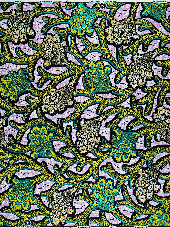 Vibrant african print fabric bold super-wax vla0374.028