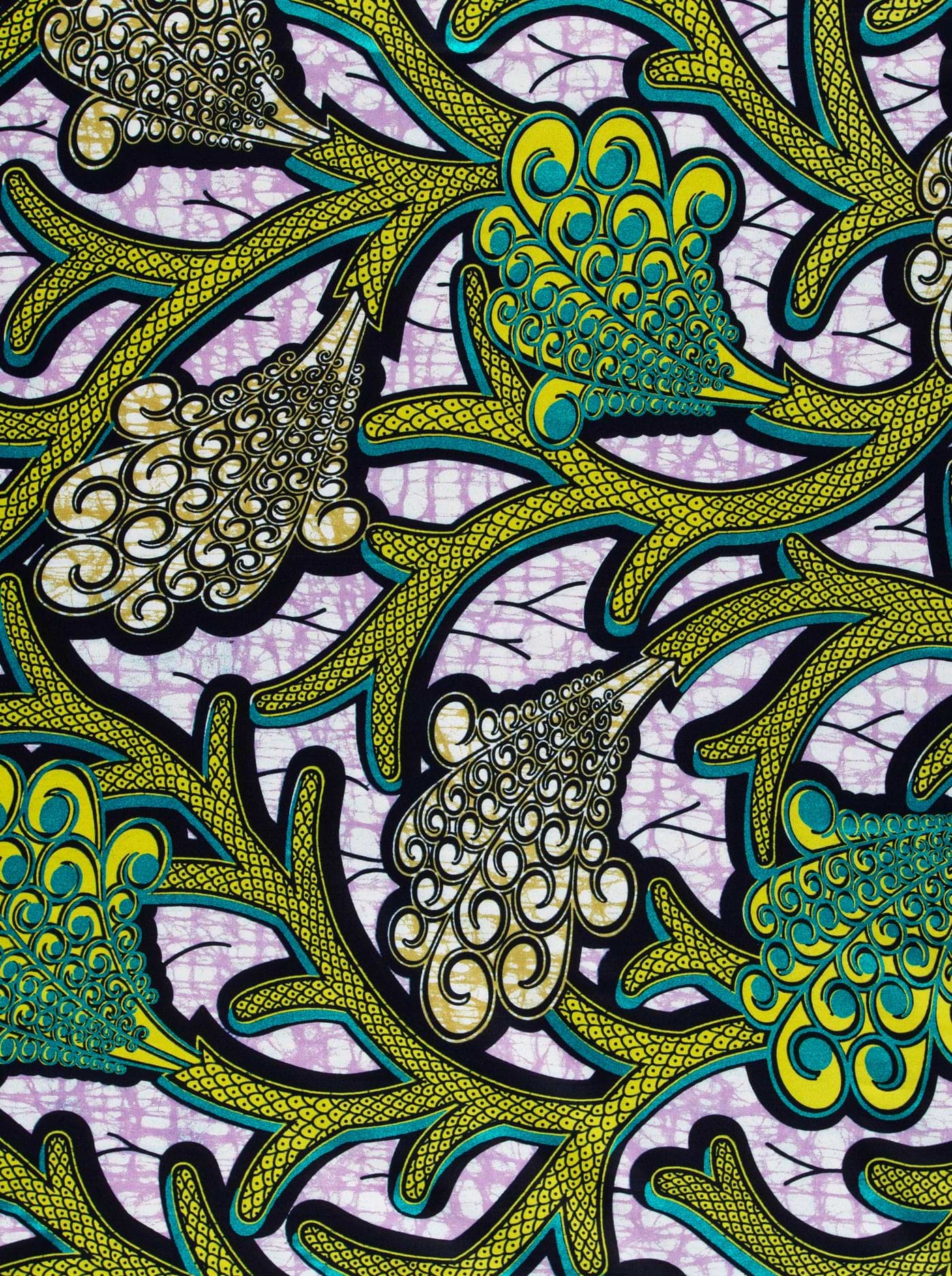 Vibrant african print fabric intricate super-wax vla0374.028