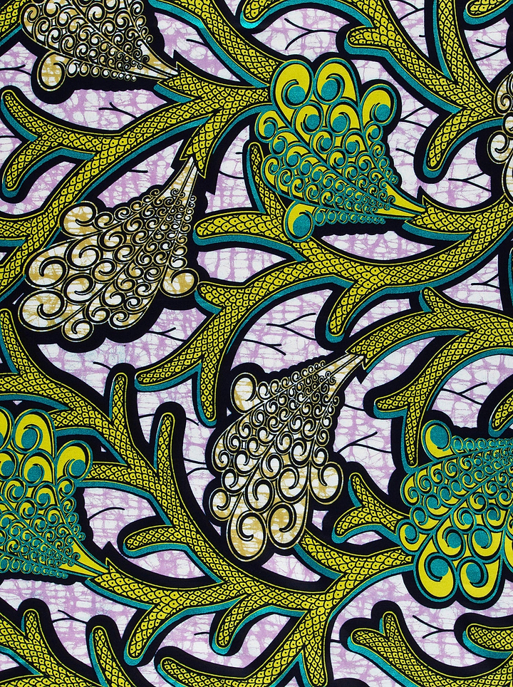 Vibrant african print fabric intricate super-wax vla0374.028