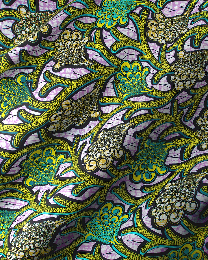 Vibrant african print fabric intricate super-wax vla0374.028