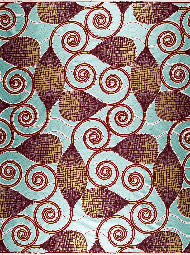 Vibrant african print fabric bold wax glitterglam vla1230.044