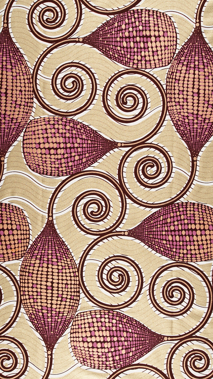 Beige fabric pattern purple brown wax glitterglam vla1230.045