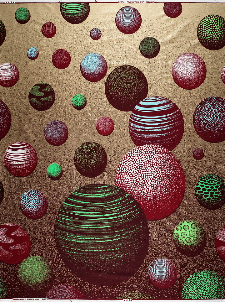 Vibrant patterned fabric design colorful wax hollandais vla2104.033