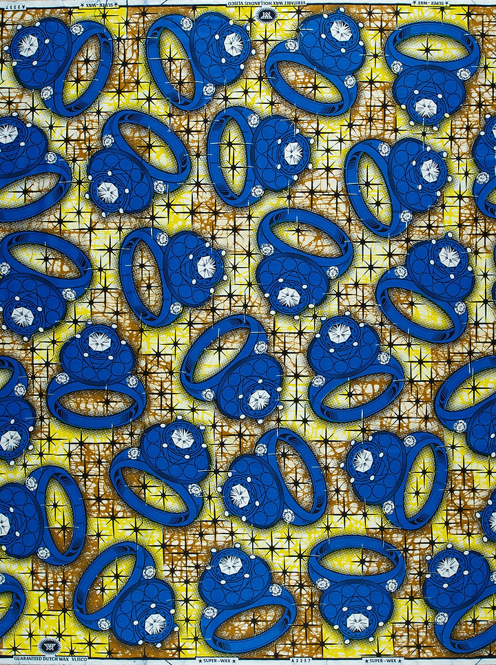 Blue rings white stones super-wax vla2257.040