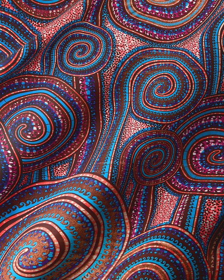 Vibrant fabric paisley patterns rich grand super-wax vls0388.004