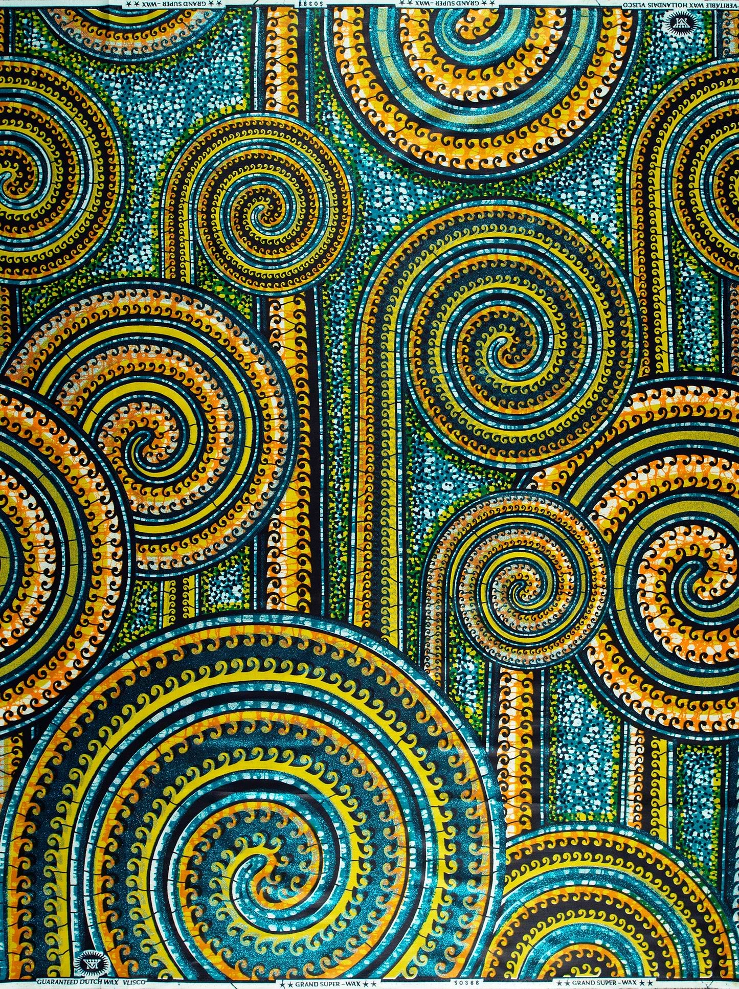 Vibrant african print fabric bold grand super-wax vls0388.008