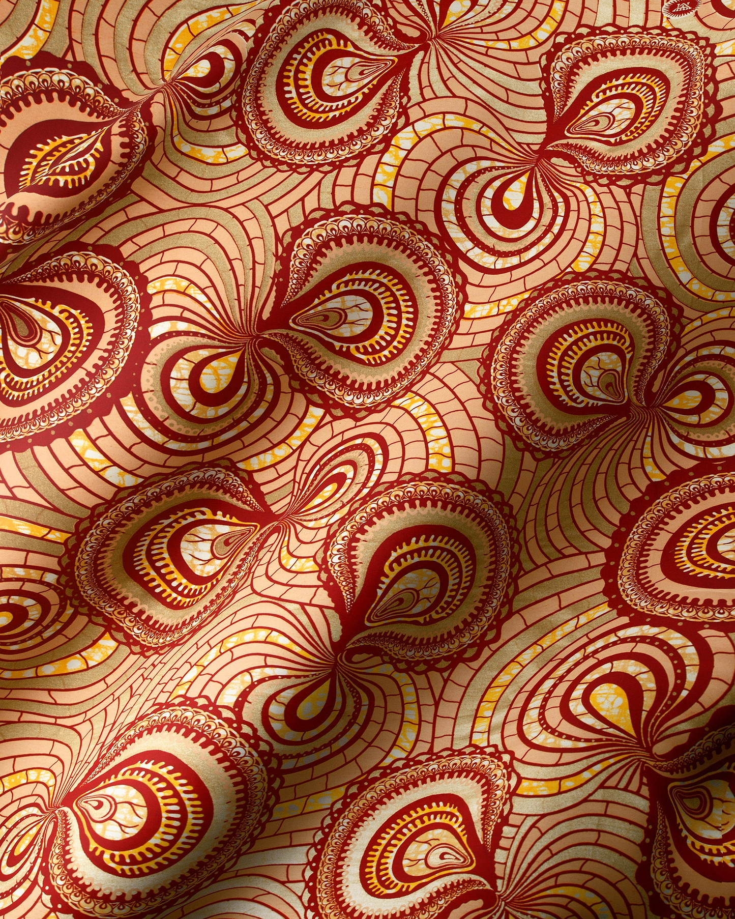 Richly patterned fabric intricate paisley super-wax vls0695.010