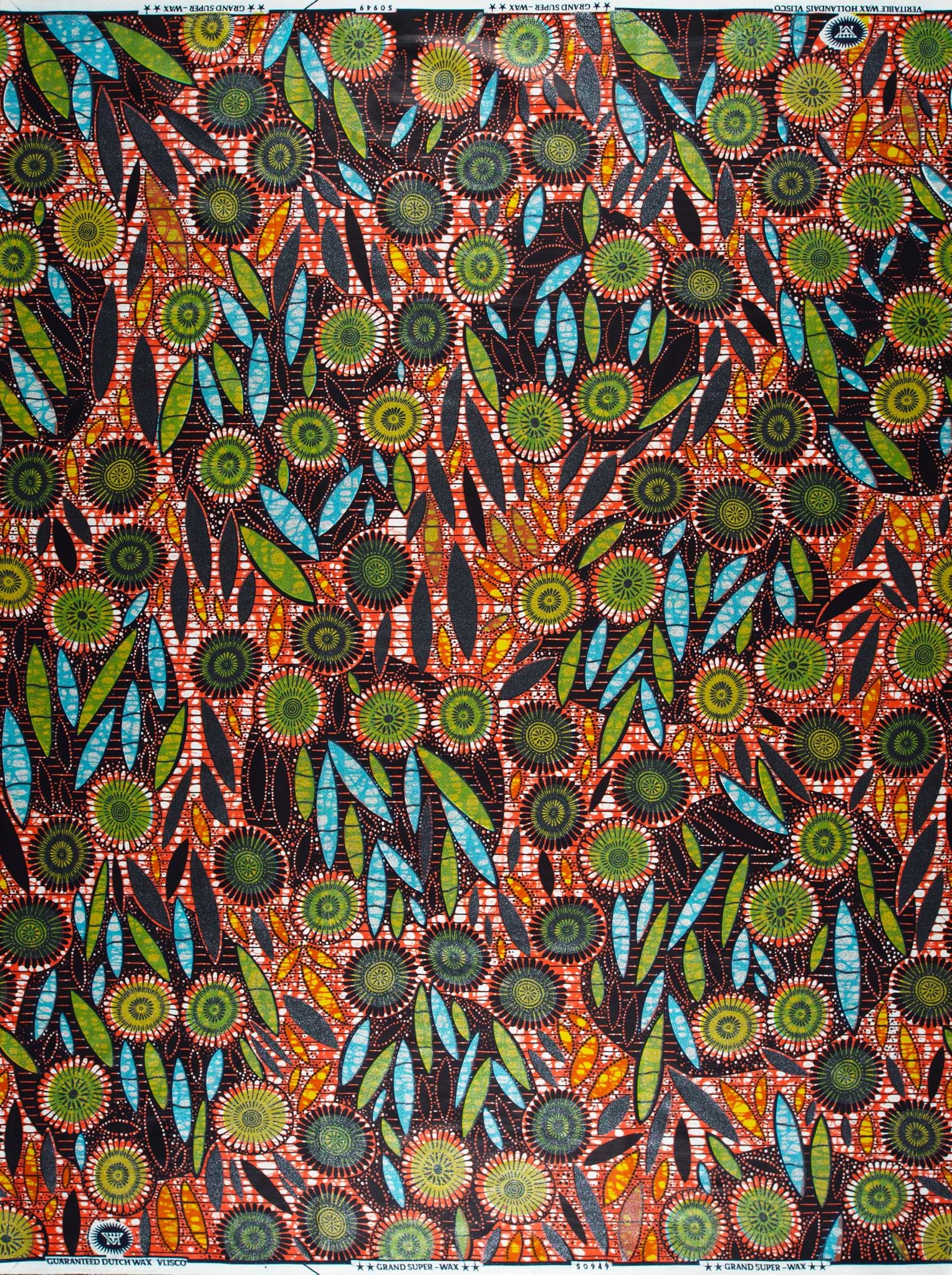Floral patterned fabric grand super-wax vls0949.002