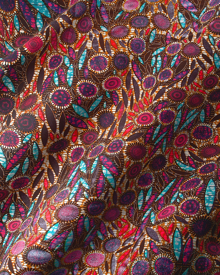 Floral patterned fabric grand super-wax vls0949.004