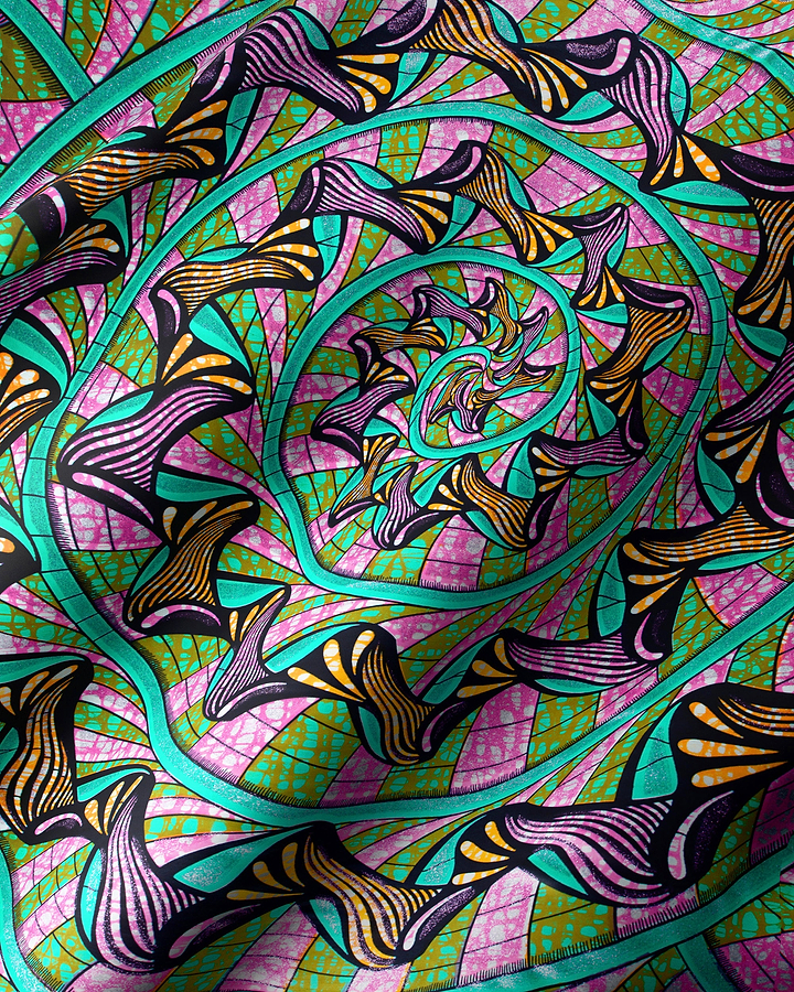 Vibrant fabric bold geometric patterns grand super-wax vls0984.001