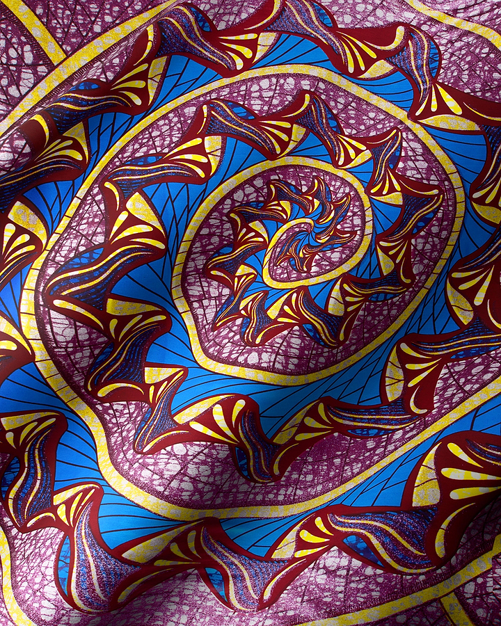Vibrant blue maroon gold patterned grand super-wax vls0984.006