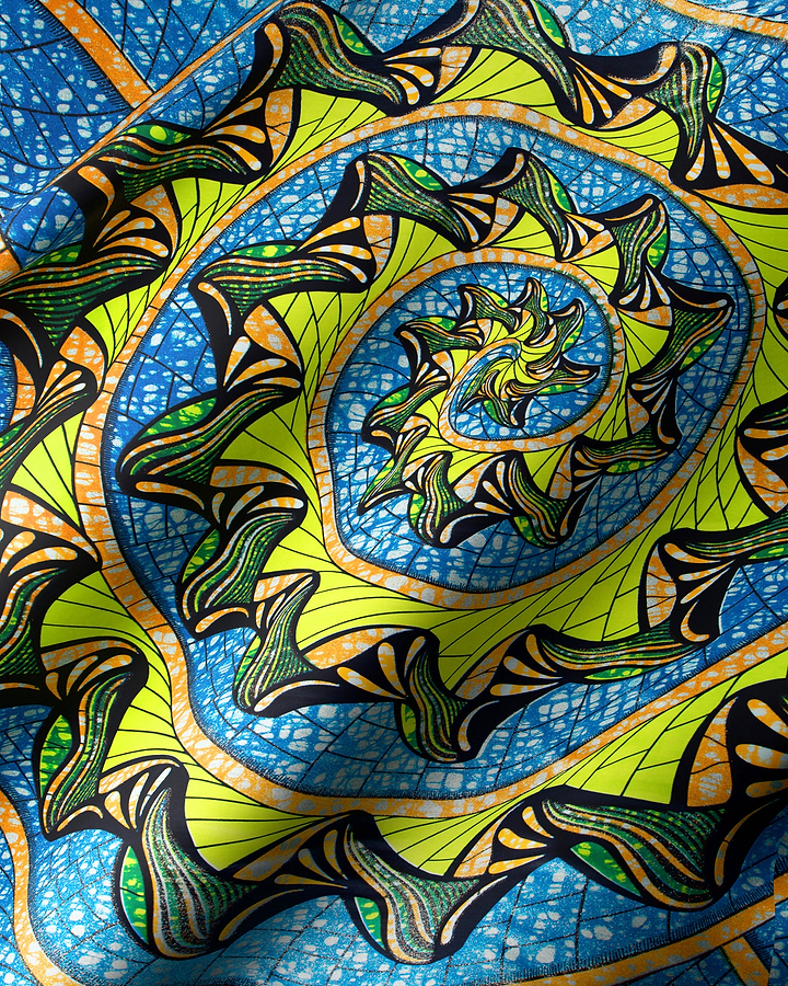 Vibrant blue green yellow patterned grand super-wax vls0984.008