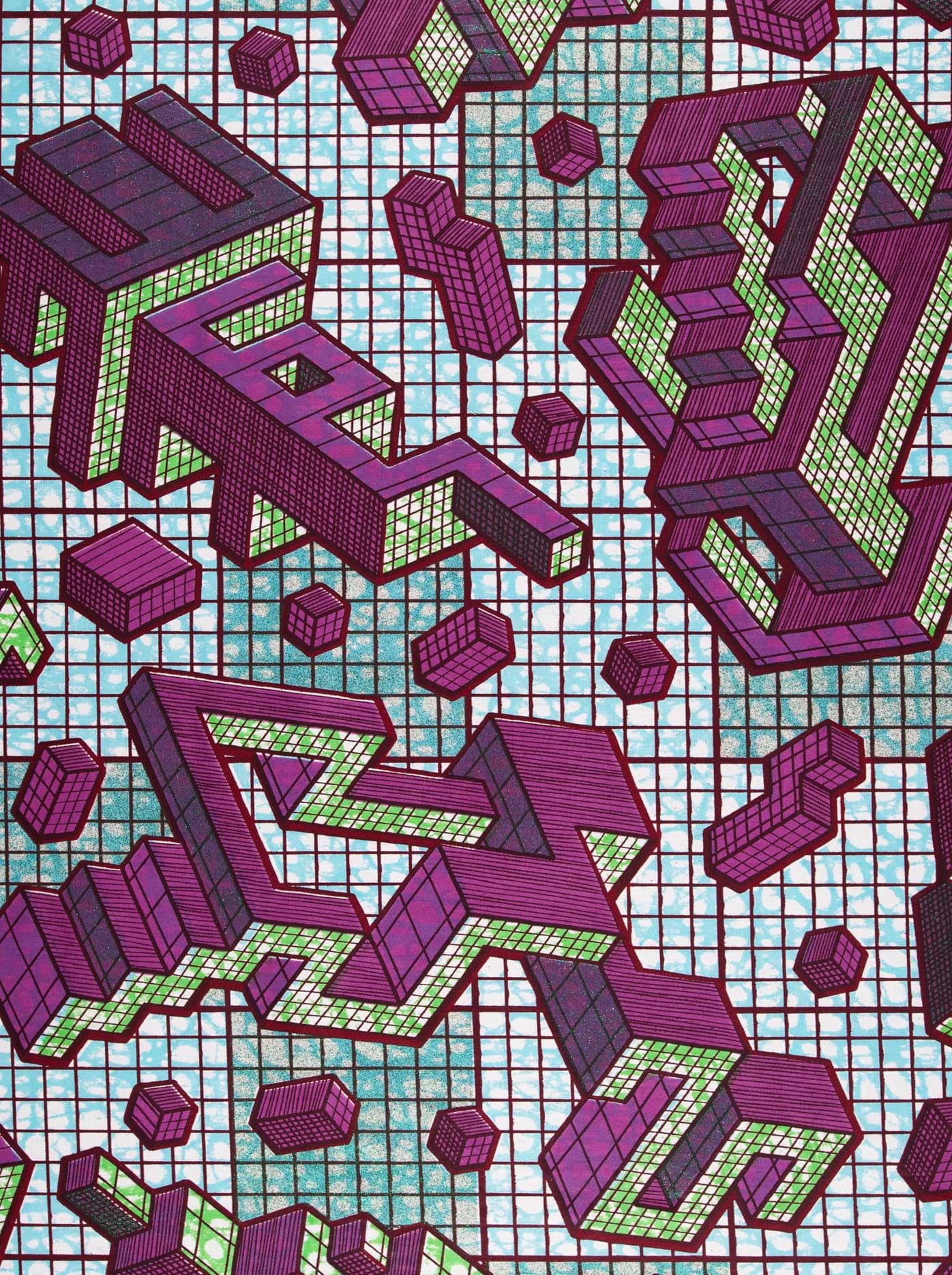 Abstract geometric pattern grand super-wax vls1120.003