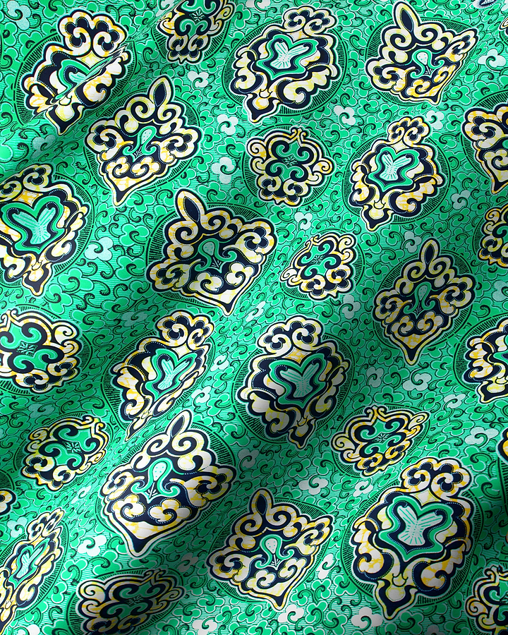 Super-Wax | VLS1290.026 | Pastel Green Embellished