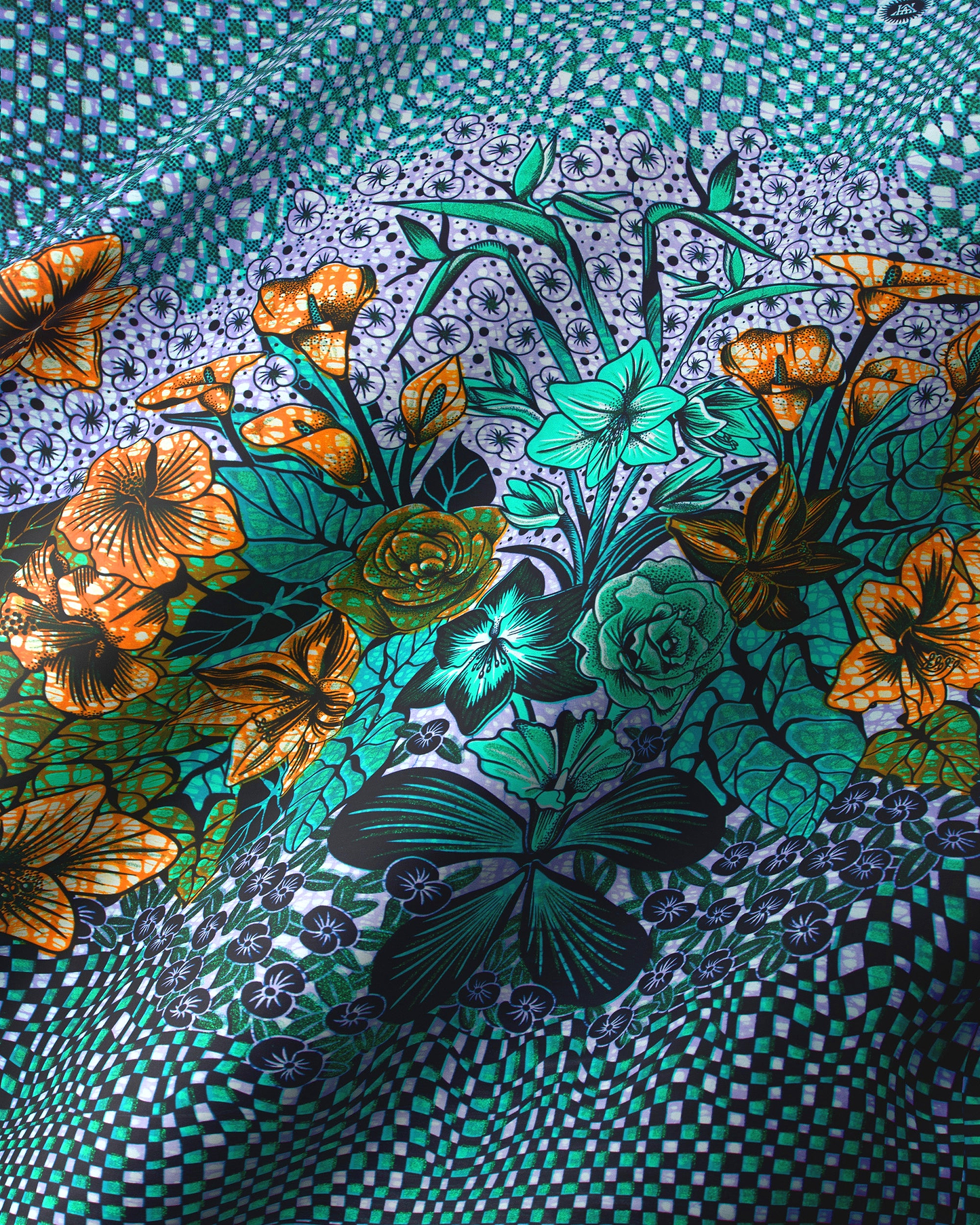 Grand Super-Wax | VLS1873.006 | Orné de Vert Pailleté
