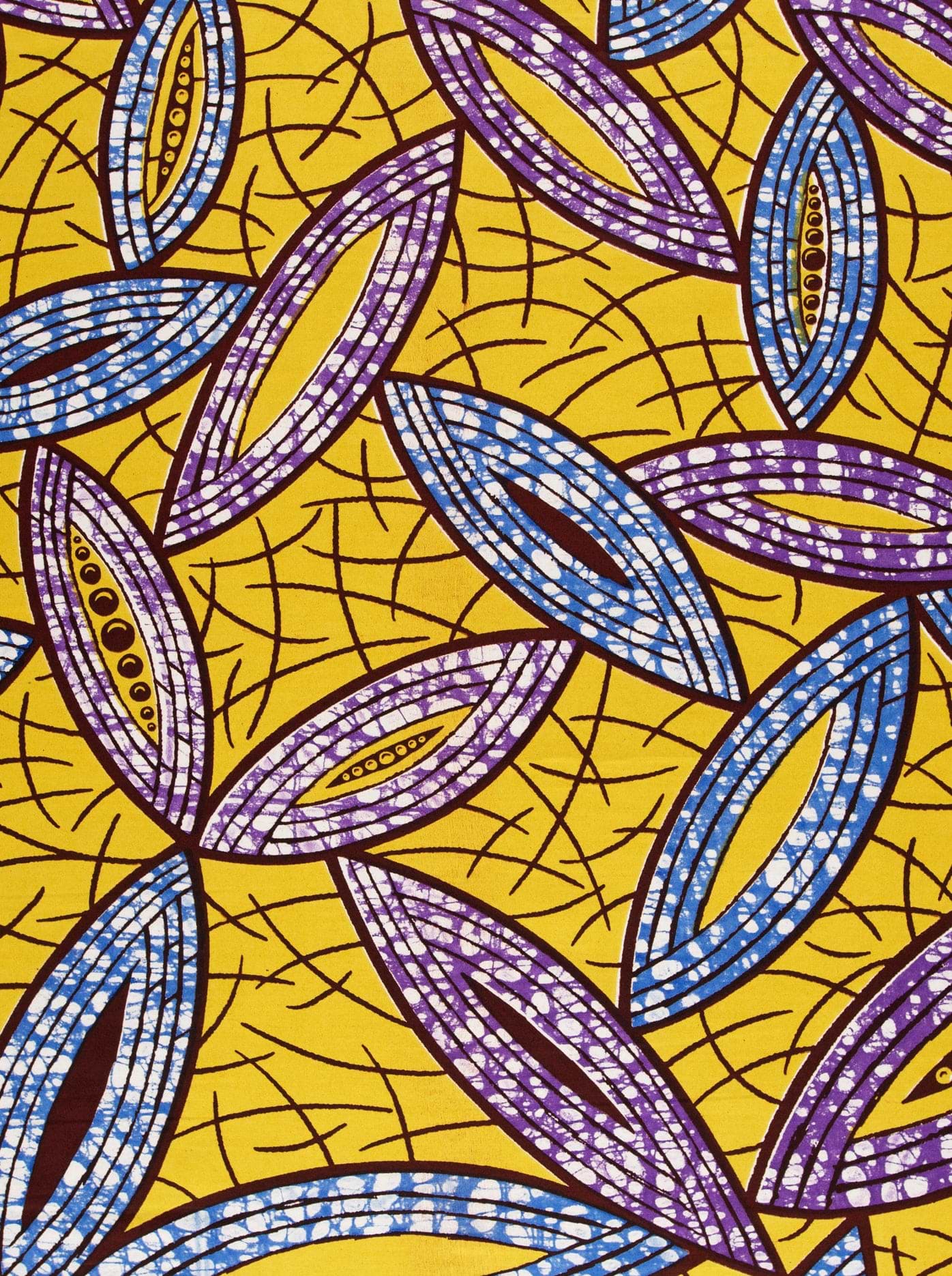 Vibrant yellow fabric bold pattern super-wax vls1884.012