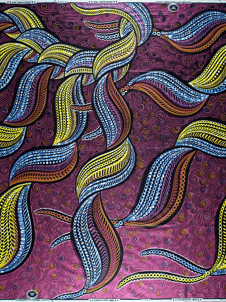 Vibrant abstract fabric bold yellow grand super-wax vls1894.006