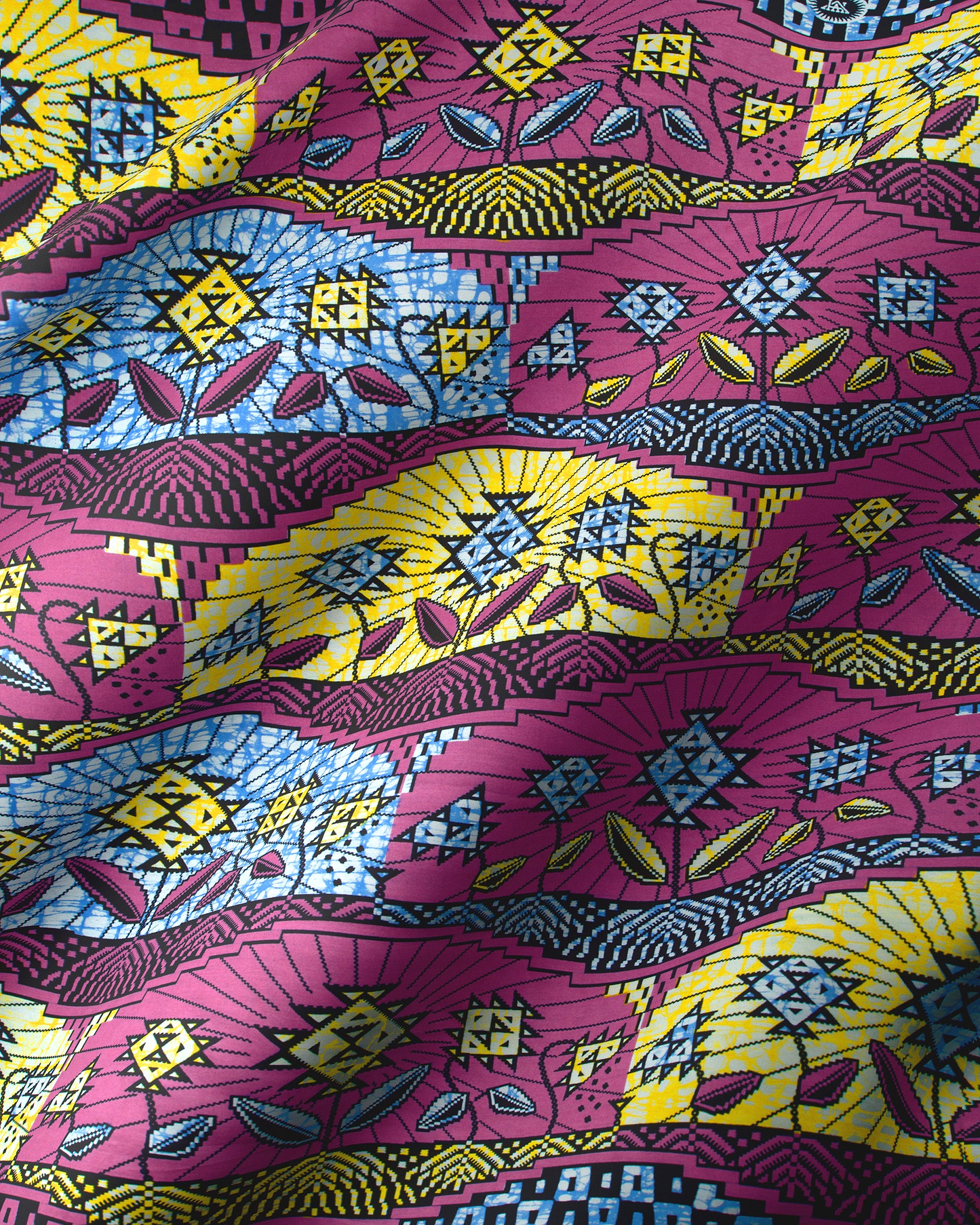 Vibrant patterned fabric bold geometric super-wax vls2069.008