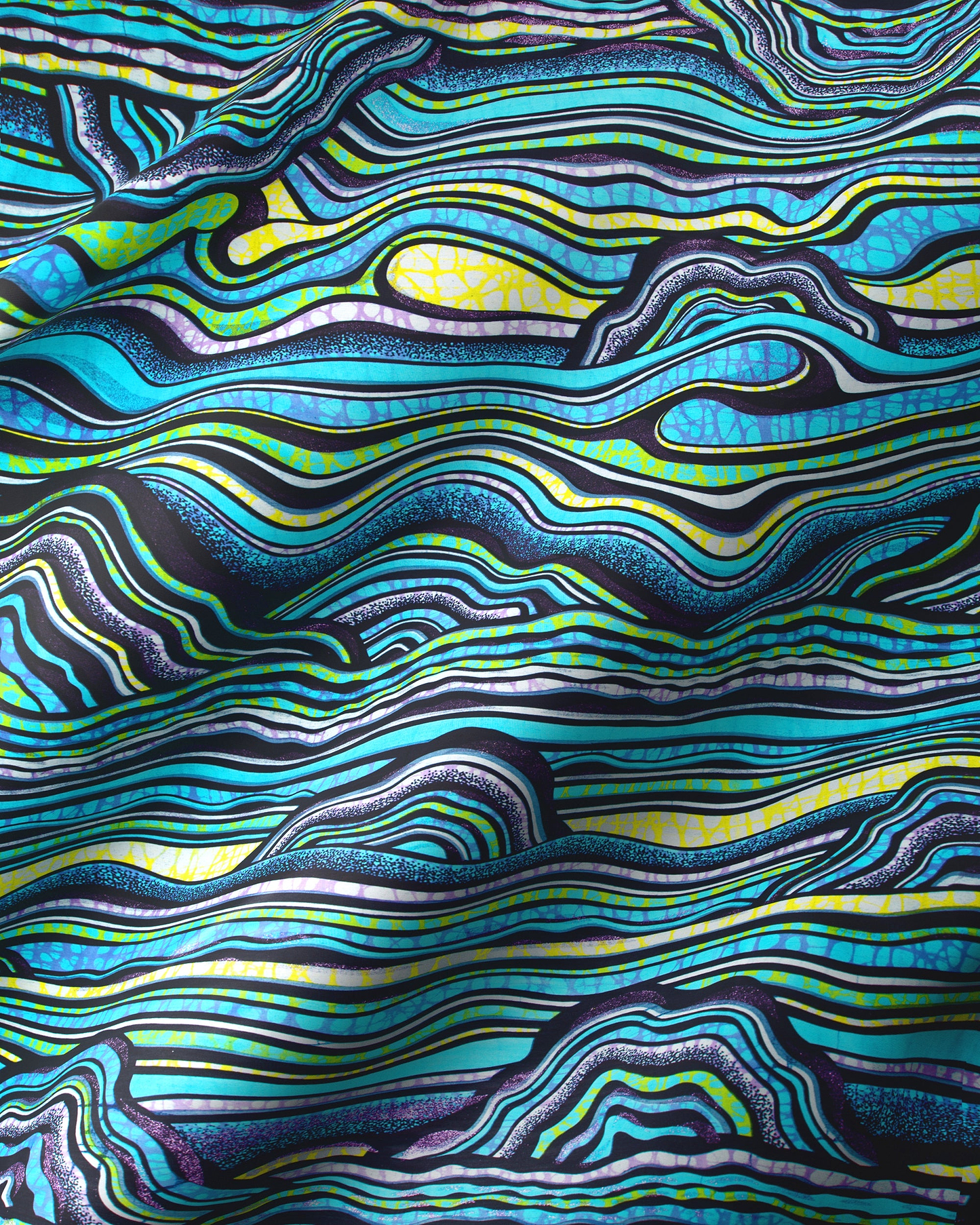 Vibrant turquoise lime green black grand super-wax vls2250.001