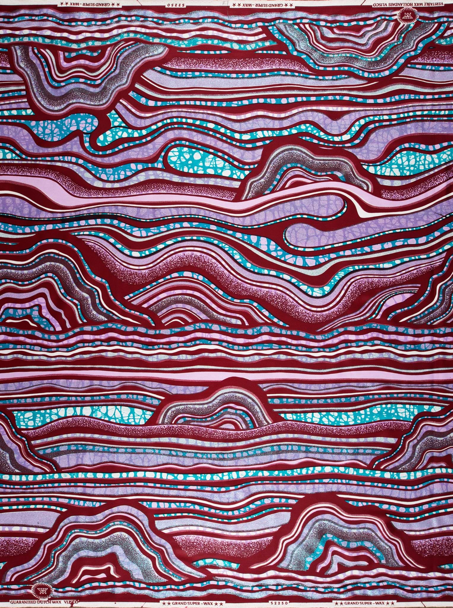 Abstract patterned fabric grand super-wax vls2250.003